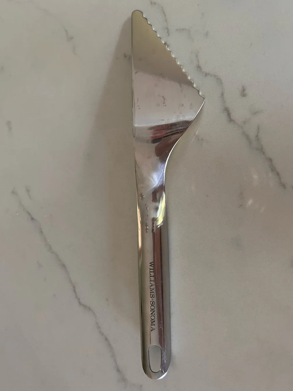 Williams Sonoma Silver Serrated Pie / Cake Server Slicer